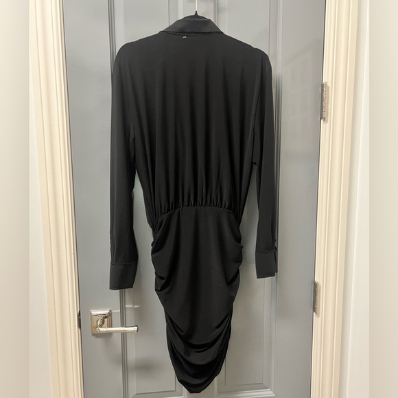 Norma Kamali Boyfriend Shirred Shirt Dress - Picture 14 of 14